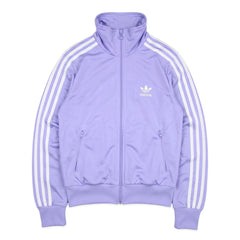 Adidas Trackjacket Firebird Flieder Weiß Damen Polyester – Vorderansicht