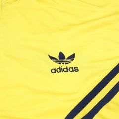 Adidas Trackjacket Firebird Gelb Marineblau Herren Polyester – Nahaufnahme-1