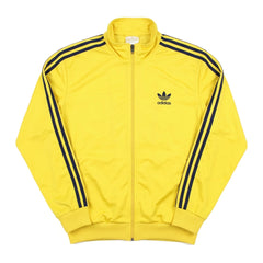 Adidas Trackjacket Firebird Gelb Marineblau Herren Polyester – Vorderansicht