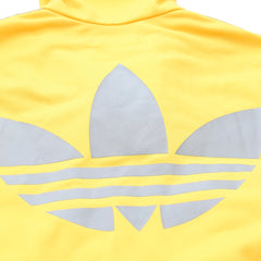 Adidas Trackjacket Firebird Gelb Silber Damen Polyester – Nahaufnahme-2
