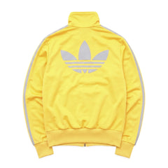 Adidas Trackjacket Firebird Gelb Silber Damen Polyester – Rückseite