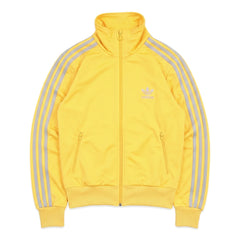 Adidas Trackjacket Firebird Gelb Silber Damen Polyester – Vorderansicht