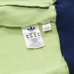 Adidas Trackjacket Beckenbauer Grün Marineblau Damen Mischgewebe – Nahaufnahme-3