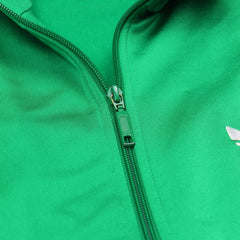 Adidas Trackjacket Firebird Grün Weiß Herren Polyester – Nahaufnahme-2