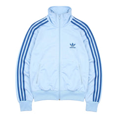 Adidas Trackjacket Firebird Hellblau Blau Damen Polyester – Vorderansicht