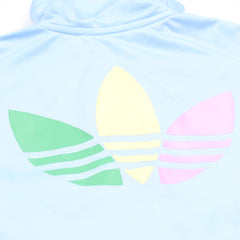 Adidas Trackjacket Firebird Hellblau Bunt Damen Polyester – Nahaufnahme-2