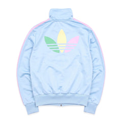 Adidas Trackjacket Firebird Hellblau Bunt Damen Polyester – Rückseite