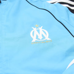 Adidas Trackjacket Fußballverein Hellblau Schwarz Herren Polyester – Nahaufnahme-1