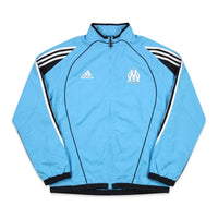 Adidas Trackjacket Fußballverein Hellblau Schwarz Herren Polyester – Vorderansicht