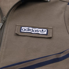 Adidas Trackjacket Beckenbauer Khaki Marineblau Damen Mischgewebe – Nahaufnahme-1
