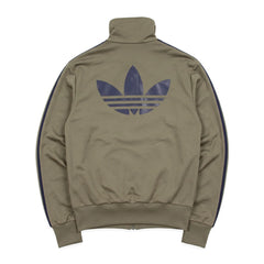 Adidas Trackjacket Firebird Khaki Marineblau Damen Polyester – Rückseite