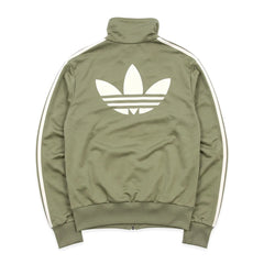 Adidas Trackjacket Firebird Khaki Weiß Damen Polyester – Rückseite