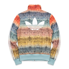 Adidas Trackjacket Firebird Korallenrot Türkis Damen Poylester – Rückseite