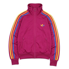 Adidas Trackjacket Firebird Lila Bunt Damen Polyester – Vorderansicht