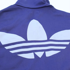 Adidas Trackjacket Firebird Lila Hellblau Damen Polyester – Nahaufnahme-2