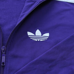 Adidas Trackjacket Firebird Lila Hellblau Herren Polyester – Nahaufnahme-1