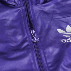 Adidas Trackjacket Chile 62 Lila Silber Damen Polyester – Nahaufnahme-2