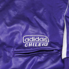 Adidas Trackjacket Chile 62 Lila Silber Damen Polyester – Nahaufnahme-3