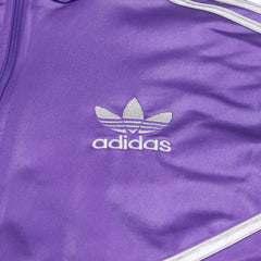 Adidas Trackjacket Chile 62 Lila Silber Herren Polyester – Nahaufnahme-1