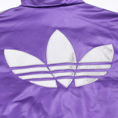 Adidas Trackjacket Chile 62 Lila Silber Herren Polyester – Nahaufnahme-2