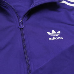 Adidas Trackjacket Firebird Lila Weiß Damen Polyester – Nahaufnahme-1