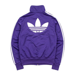 Adidas Trackjacket Firebird Lila Weiß Damen Polyester – Rückseite