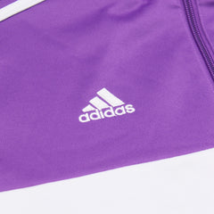 Adidas Trackjacket Fußballverein Lila Weiß Herren Polyester – Nahaufnahme-2