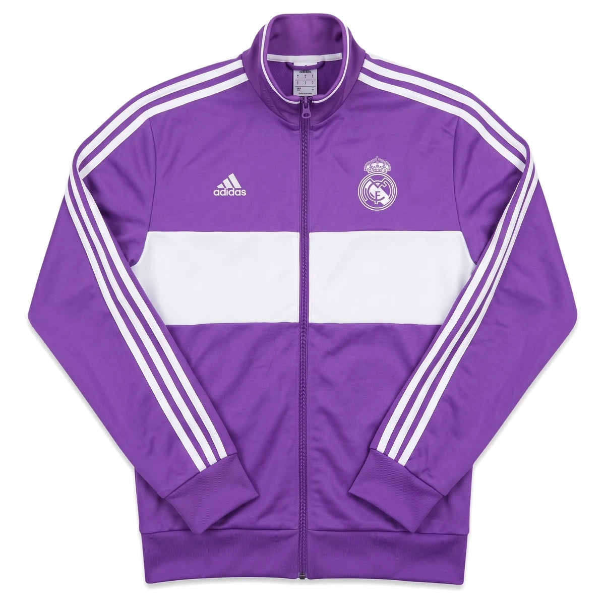 Adidas Trackjacket Fußballverein Lila Weiß Herren Polyester – Vorderansicht