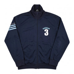 Adidas Trackjacket Sport Marineblau Hellblau Herren Polyester – Vorderansicht