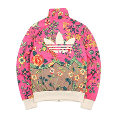 Adidas Trackjacket Firebird Pink Bunt Damen Polyester – Rückseite