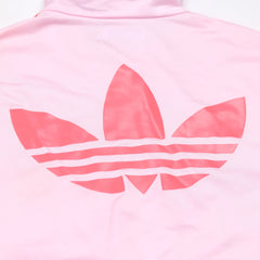 Adidas Trackjacket Firebird Pink Orange Damen Polyester – Nahaufnahme-2