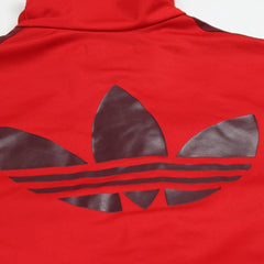 Adidas Trackjacket Firebird Rot Damen Polyester – Nahaufnahme-2