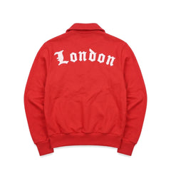 Adidas Trackjacket Firebird Rot Weiß Herren Polyester – Rückseite