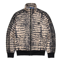 Adidas Trackjacket Firebird Schwarz Beige Damen Polyester – Vorderansicht