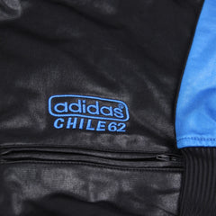 Adidas Trackjacket Chile 62 Schwarz Blau Herren Polyester – Nahaufnahme-1