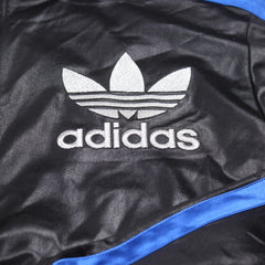 Adidas Trackjacket Chile 62 Schwarz Blau Herren Polyester – Nahaufnahme-1