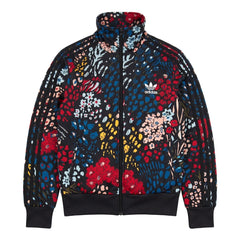 Adidas Trackjacket Firebird Schwarz Bunt Damen Polyester – Vorderansicht