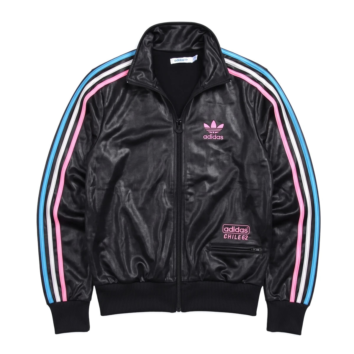 Adidas Trackjacket Chile 62 Schwarz Damen Polyester – Vorderansicht