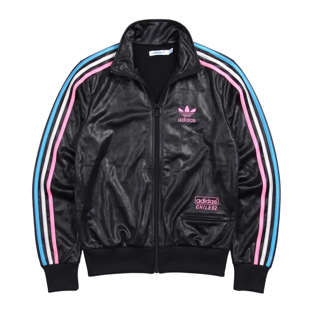 Adidas Trackjacket Chile 62 Schwarz Damen Polyester – Vorderansicht
