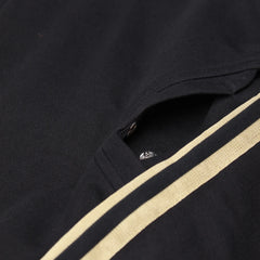 Adidas Trackjacket Beckenbauer Schwarz Gold Damen Polyester – Nahaufnahme-3