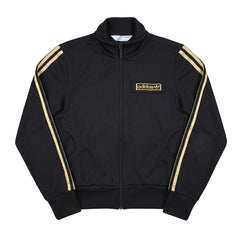 Adidas Trackjacket Beckenbauer Schwarz Gold Damen Polyester – Vorderansicht