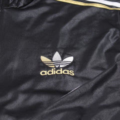 Adidas Trackjacket Chile 62 Schwarz Gold Herren Polyester – Nahaufnahme-1