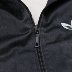 Adidas Trackjacket Firebird Schwarz Grau Herren Polyester – Nahaufnahme-2