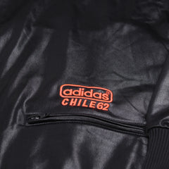 Adidas Trackjacket Chile 62 Schwarz Rot Herren Polyester – Nahaufnahme-3