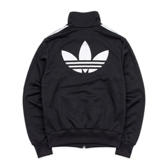 Adidas Trackjacket Firebird Schwarz Silber Damen Polyester – Rückseite