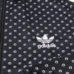Adidas Trackjacket Firebird Schwarz Weiß Damen Polyester – Nahaufnahme-1