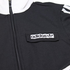 Adidas Trackjacket Beckenbauer Schwarz Weiß Damen Baumwolle, Polyester – Nahaufnahme-1