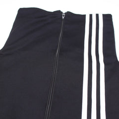 Adidas Trackjacket Sport Schwarz Weiß Damen Poylester – Nahaufnahme-2