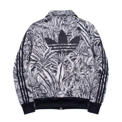 Adidas Trackjacket Firebird Schwarz Weiß Damen Polyester – Rückseite