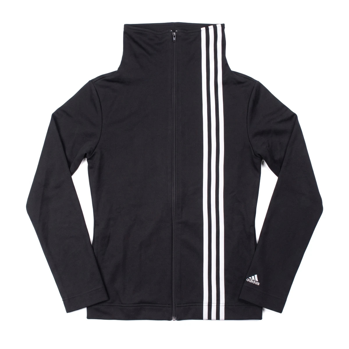 Adidas Trackjacket Sport Schwarz Weiß Damen Poylester – Vorderansicht